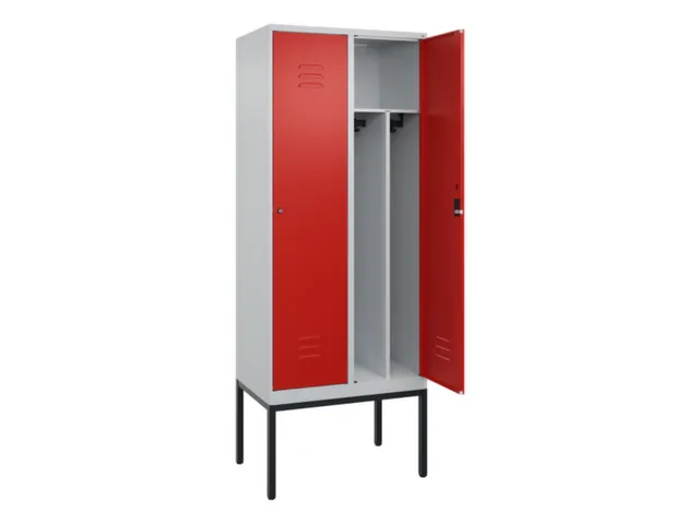 locker voor scheiding van kleding,HxBxD 2120x800x500mm,2vak