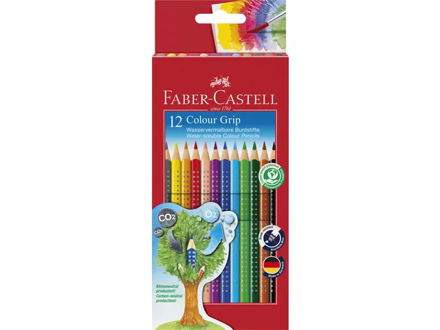 Kleurpotlood Faber-Castell Colour Grip 2001 kartonnen etui a 12 stuks