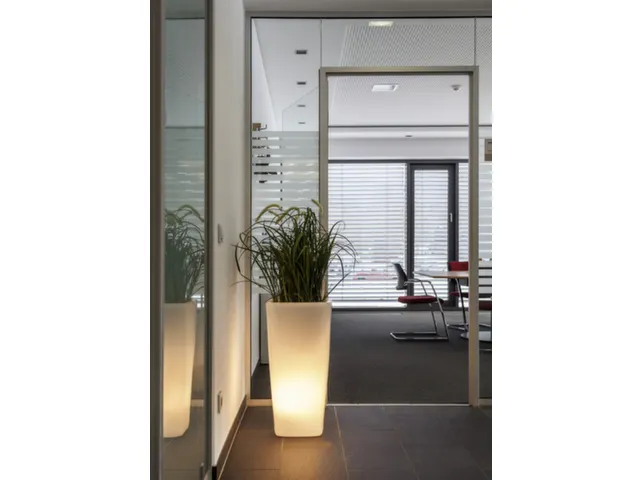 jardinière,trapézoïdal,PE,translucide,HxlxP 700x360x360mm,a. éclai