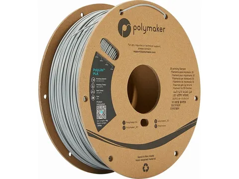 Polymaker PolyLite PLA filament 1,75 mm Grey 3kg