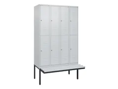 Dubbeldekse dekenkist,HxBxD 2120x1200x815mm,4x2vak.,vak B 300mm