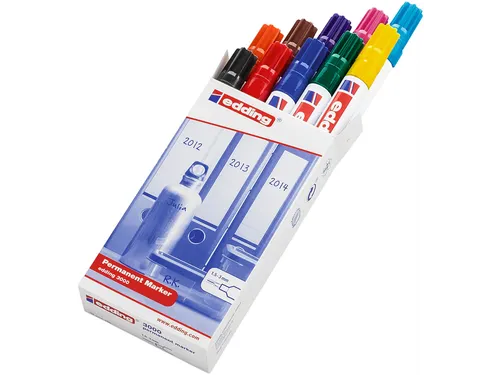 Viltstift edding 3000 rond assorti 1.5-3mm doos à 10st