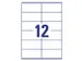 Etiquette Avery Zweckform 3424 105x48mm blanc 2400 pièces