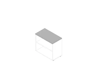 kantoorstelling,HxBxD 730x800x450mm,1xhouten vloer,2ordnerhoogtes - 1