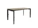 Bureau Linesto N4 hoogte instelbaar 140x80cm blad Havana, poot Zwart