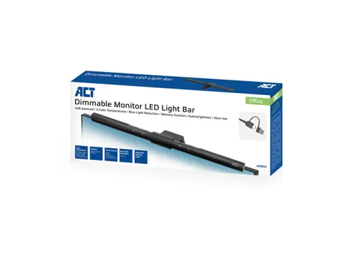 Monitor lamp ACT led dimbaar USB touchbediening