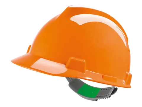 MSA V-Gard veiligheidshelm met Push-Key binnenwerk Oranje