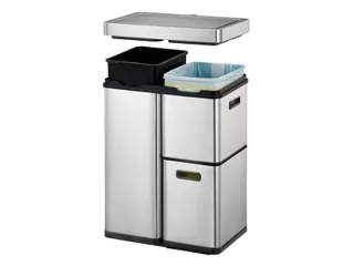 Afvalbak EKO Mirage Plus sensor 30 liter en 2x15 liter RVS - 4