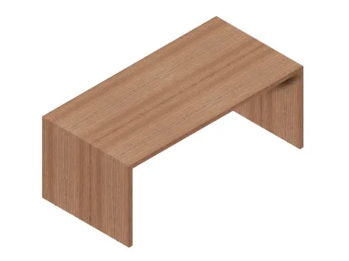 Bureau 1800x900mm Zijpaneel Bladdecor Noten