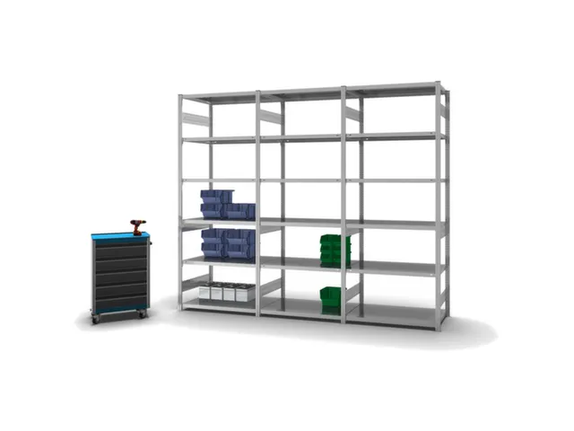 rayonnage modulaire,rayonnage départ,HxlxP 2500x1060x635mm