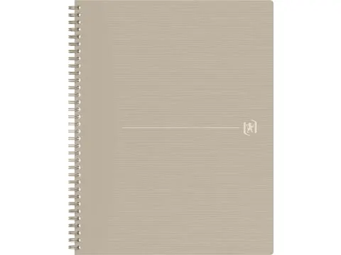 Cahier spirales Origin A4 140 feuilles ligné Sable
