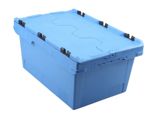 Euronorm-herbruikbare bakken,HxLxB 199x600x400mm,PP,blauw