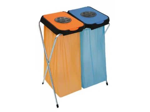 Afvalzakhouder EKOthinks Blauw Oranje 260 Liter