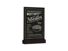 OUTLET Europel Krijtbord Tafelmodel A5 Staand Zwart