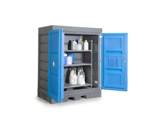 PE-vatenkast,v. aquatox./agressieve stoffen,HxBxD 1980x1560x1080mm - 1