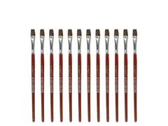 Penseel Kangaro Serie 121 plat Nr. 8 geitenhaar doos 12 stuks