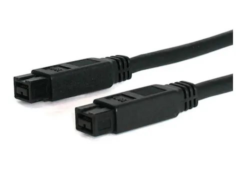 3,05m FireWire Datatransferkabel 9-9 M/M Zwart