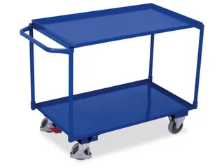 Tafelwagen 250kg 1000x600mm 2 Etages Ral5010 Staalplaat - 1