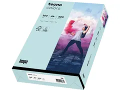 Inapa Tecno colors Gekleurd papier A4 Lichtblauw 160 gram 250vel