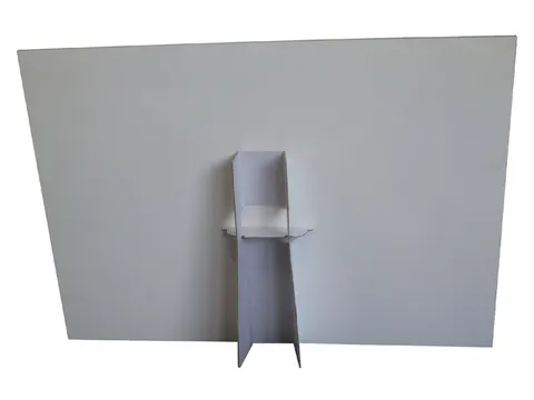 Foamboard steun A3 178X190mm wit