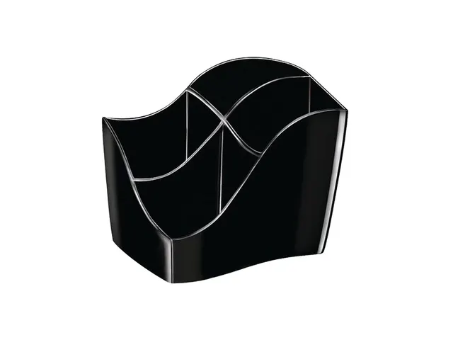 Pennenbak CEP Ellypse 4-vaks plastic zwart