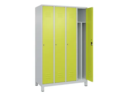 locker voor scheiding van kleding,HxBxD 1950x1200x500mm,4vak