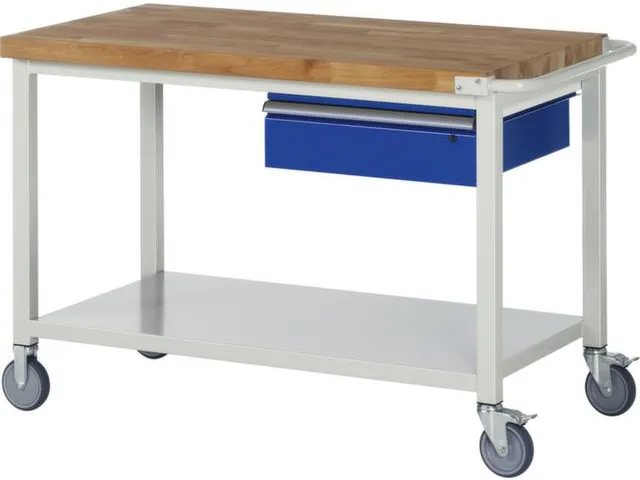 Werkbank 880x1250x700mm Beukenhouten Werkblad 1lade Legbord