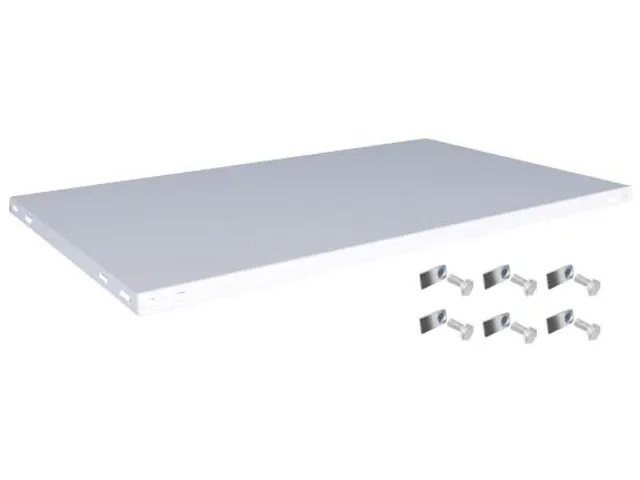 legbord,v. magazijnstelling,BxD 1300x800mm,vakl. 125kg,staal,RAL7035