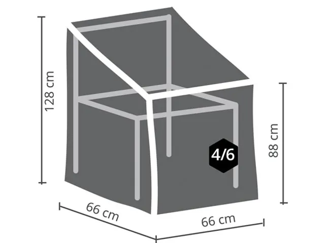 Buitenhoes Voor Stapelstoelen - 66cm