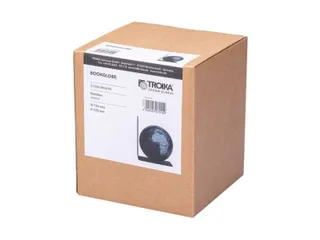 Boekensteun TROIKA met magnetische Wereldbol 13cm zwart-zilver - 6