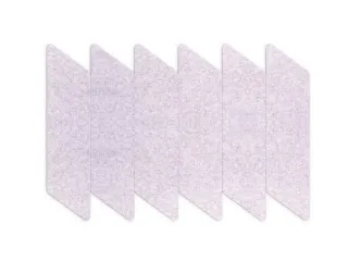Akoestische PET-vilt parallellogram stroken lichtgrijs 30x120cm 6 stuk - 1