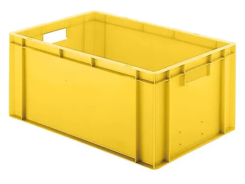 Euronorm-stapelbak 51l 270x600x400mm Wanden/bodem Gesloten Geel