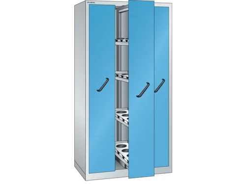 verticale kast,HxBxD 1950x1000x695mm,3uittrekwanden
