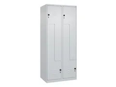 Z-garderobekast,HxBxD 1850x800x500mm,vak B 200/400mm,draaigrendel