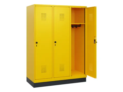 schoollocker,HxBxD 1630x1200x500mm,3vak,vak B 400mm,draaigrendel