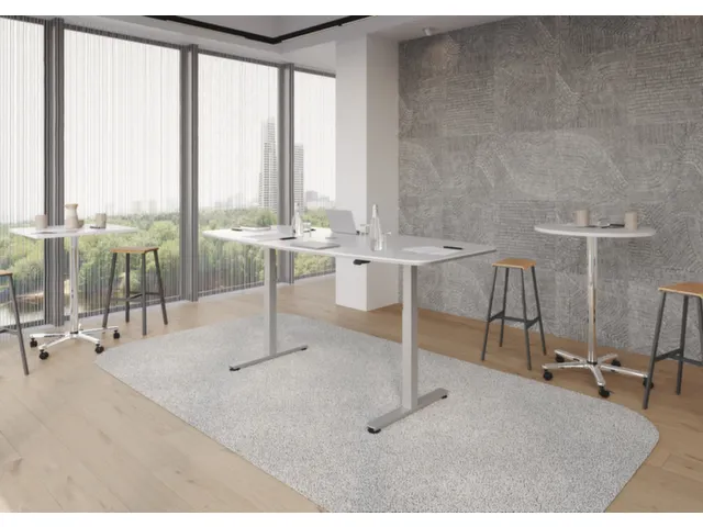In hoogte verstelbare vergadertafel,HxBxD 710-1200x2200x1030mm