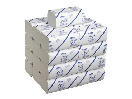 Handdoek Scott i-vouw 1-laags 20x31,5cm 25x175stuks wit 6633