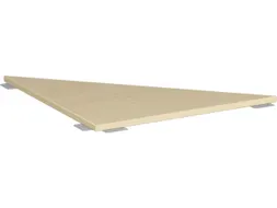 koppelelement voor bureau,90 °,BxD 800x800mm,blad esdoorn,hoekig