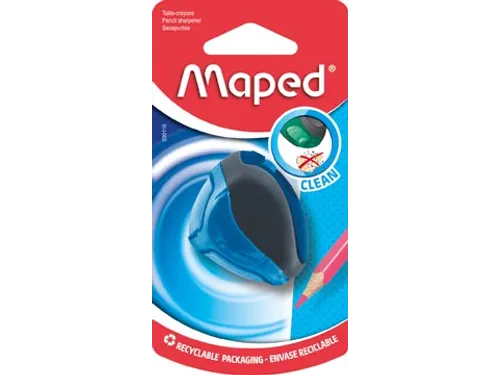 potloodslijper Clean 1-gaats, op blister