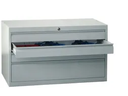 ladekast HxBxD 600x1023x600mm 4laden slot RAL7035 front RAL7016