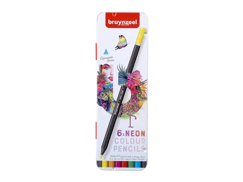 Kleurpotlood Bruynzeel Expression 6 stuks neon kleuren
