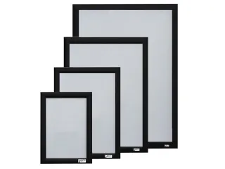 Kliklijst Seco A2 zwart 25mm Aluminium frame, anti-glans PVC voorkant - 2