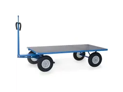 Handtrekwagen 6406PZ 750kg 2000x1000mm polyurethaan wielen trekoog