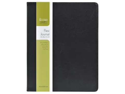 Notitieboek Èccolo Simple Black lijn ca.20x25cm 80gr. 256pag.