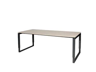 Domino Plus Bureau Hoogte Verstelbaar 2000x900mm Robson Eiken Zwart - 1