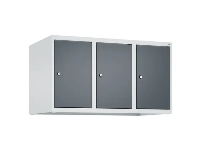opzetkast,v. locker,3vak.,vak B 300mm,HxBxD 500x900x500mm,vleugeldeur