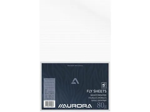 Ministerpapier Gelijnd 20 Vel (Geplooid)