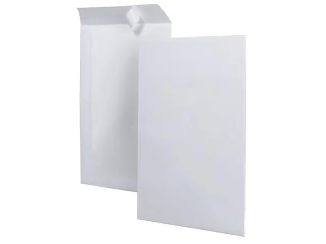 Bordrugenvelop 262x371mm wit stripsluiting doos 100 stuks