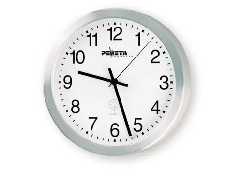 Radiografische Wandklok Cijferaanduiding 30cm Incl. Batterij aluminium