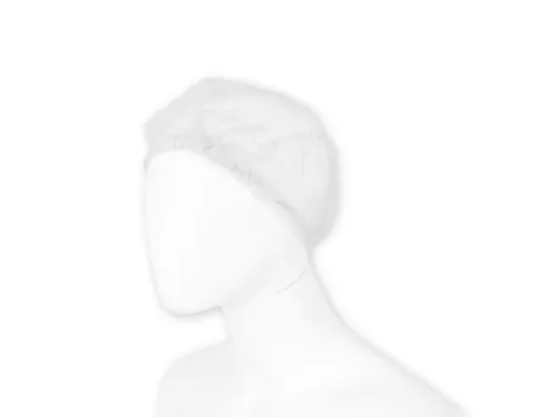 Haarnet Hynex clip non-woven wit pp 100 stuks